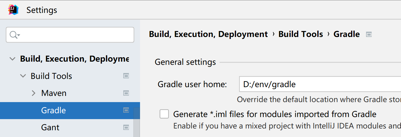 Open gradle