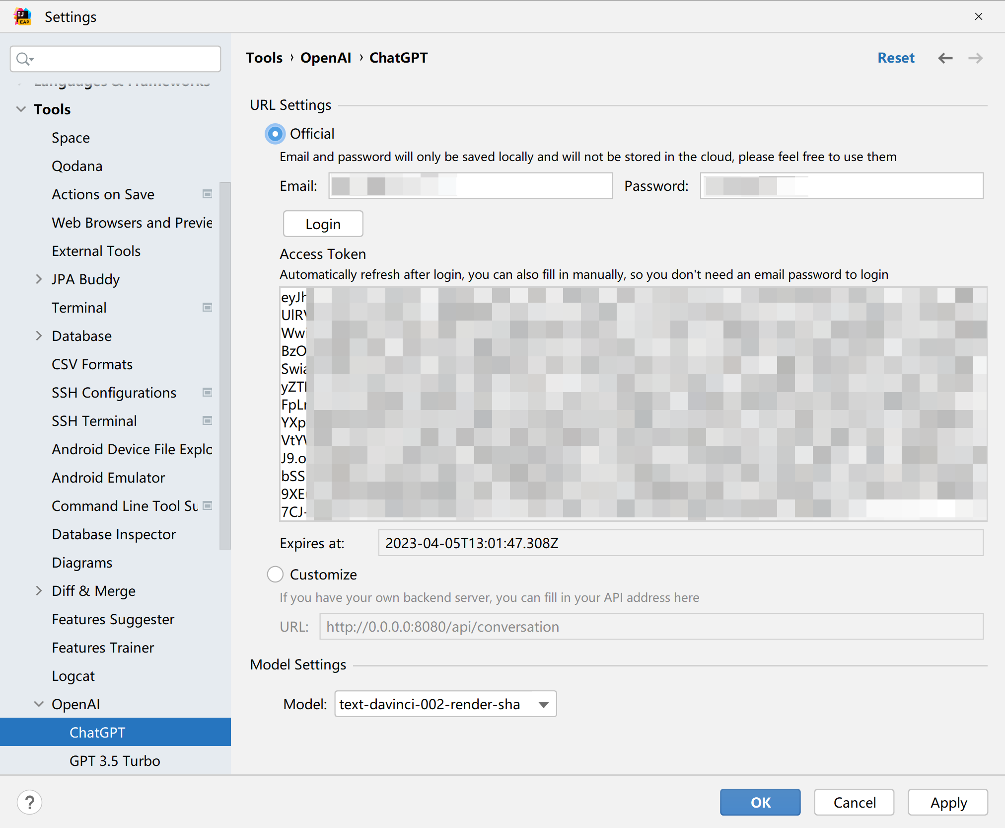 ToolWindow-Settings